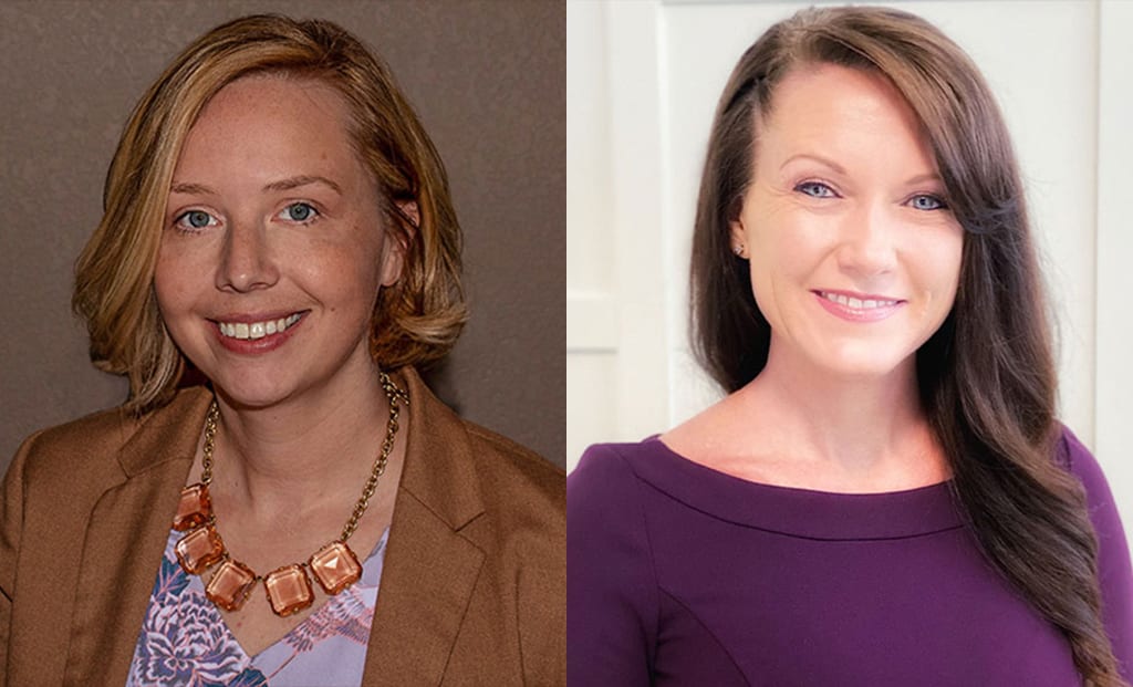 Sarah Throne and Shondra Pistone